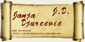 Janja Đurčević vizit kartica